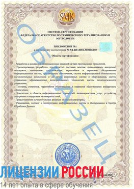 Образец сертификата соответствия (приложение) Амурск Сертификат ISO 27001
